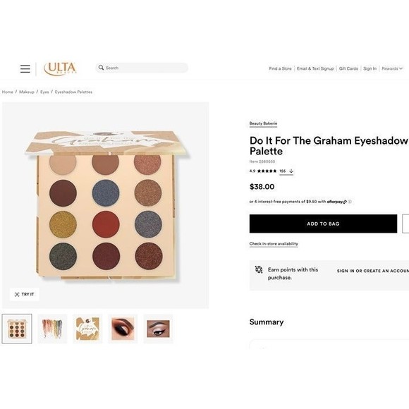 NIB Beauty Bakerie Do It For The Graham Eyeshadow Palette 12 Pan - Picture 12 of 12